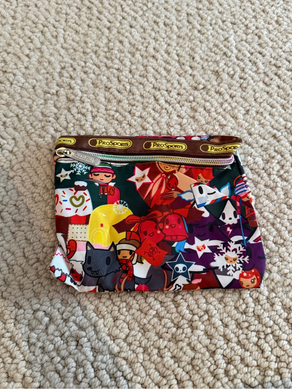 Kids Multicolor Character Zip Pouch